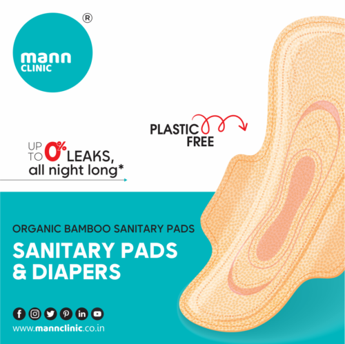 Mann Clinic Organic Bamboo Sanitary Pads Leak Free Comfort Mann Clinic organic bamboo sanitary pads offer leak-free protection and are plastic-free, promoting women's health and eco-consciousness.